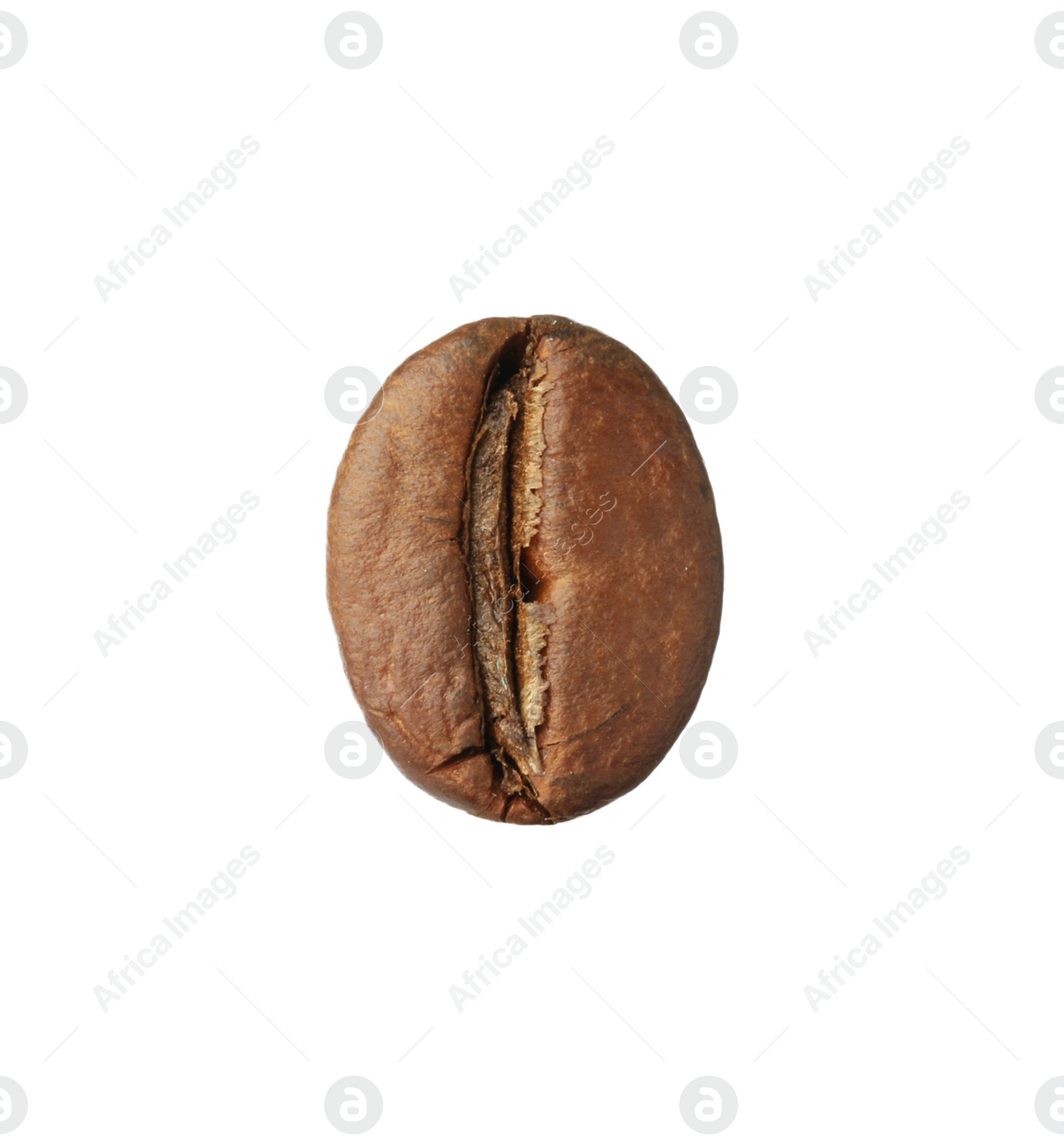 Photo of Brown roasted coffee bean isolated on white