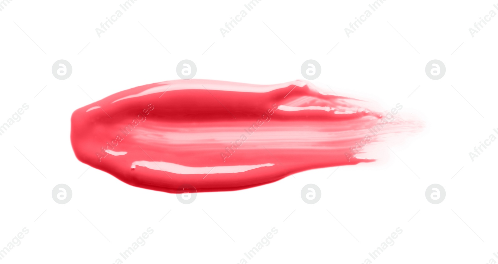 Photo of Color lip gloss, isolated on white