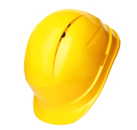 Photo of Safety hardhat isolated on white. Construction tool