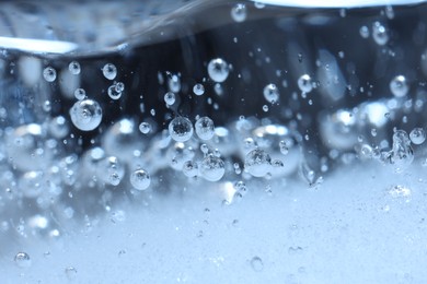 Texture of ice as background, macro view