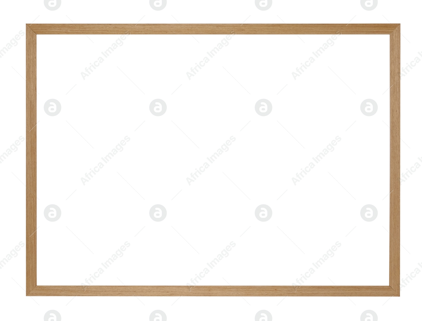 Image of Wooden frame isolated on white. For mirror, photo, picture, painting and others