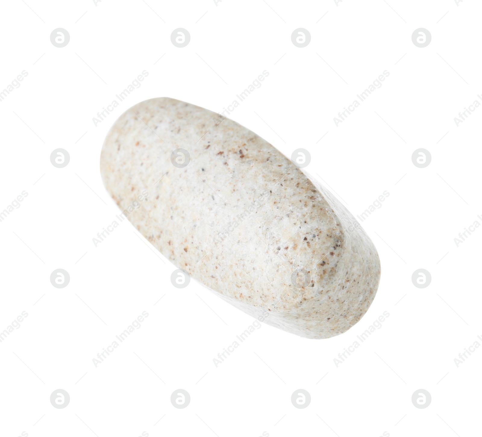 Photo of One vitamin pill isolated on white. Health supplement