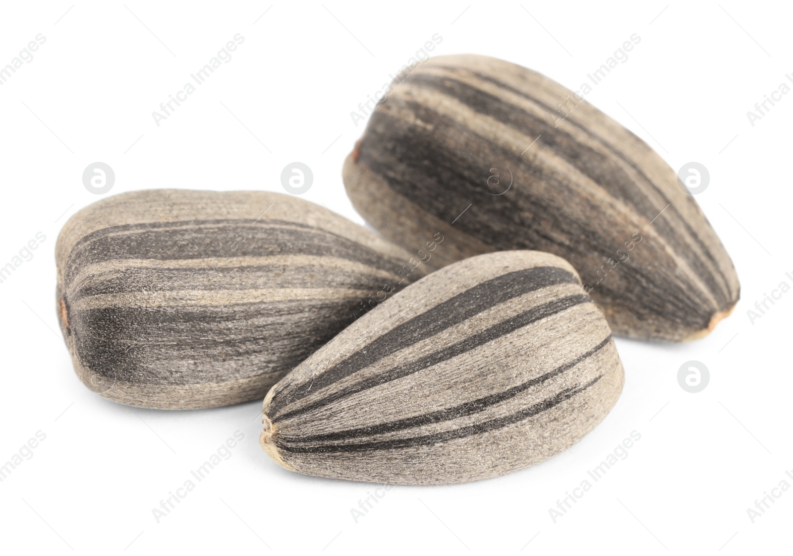 Photo of Raw organic sunflower seeds isolated on white