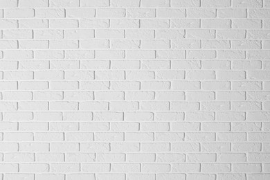 Photo of Texture of white brick wall as background