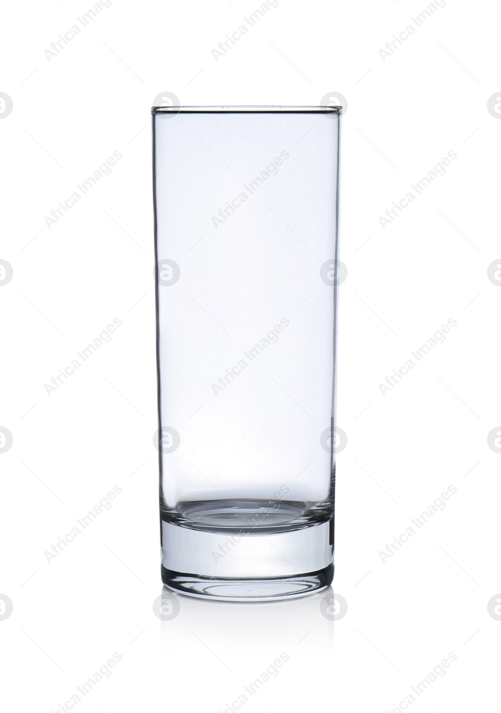 Photo of New clean empty glass isolated on white