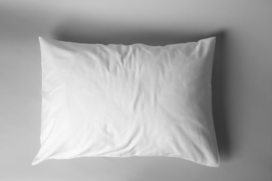 Blank soft pillow on light background