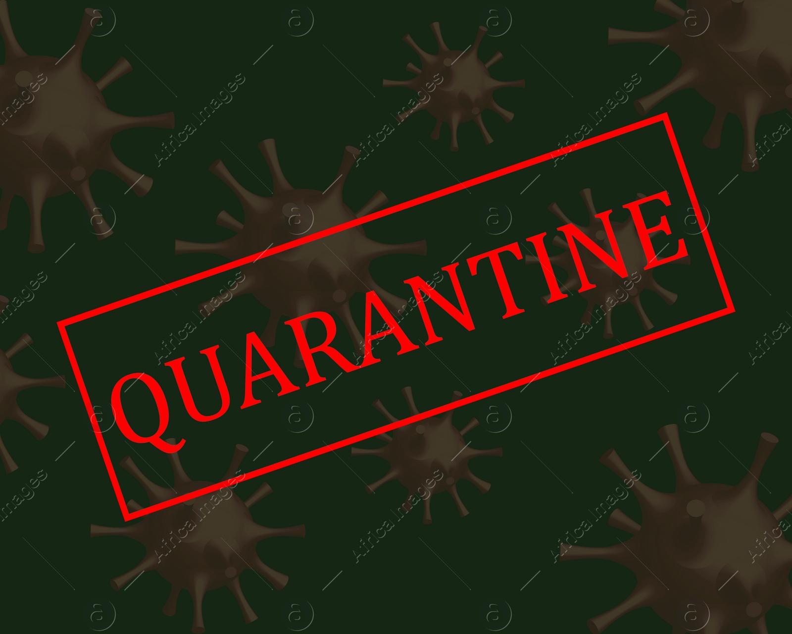 Image of Poster dedicated to quarantine during coronavirus outbreak