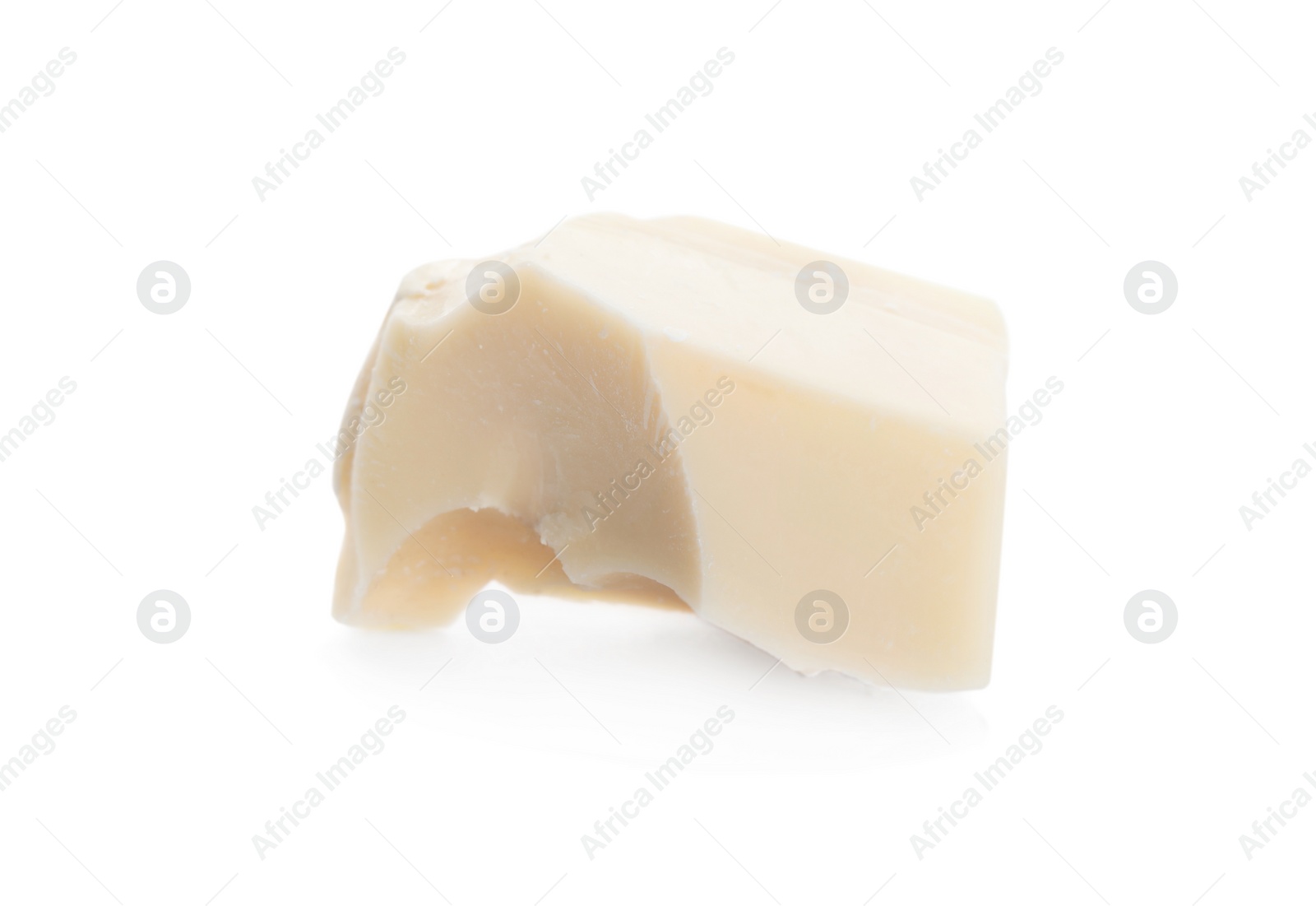 Photo of Piece of delicious chocolate isolated on white