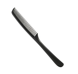 New black hair comb isolated on white