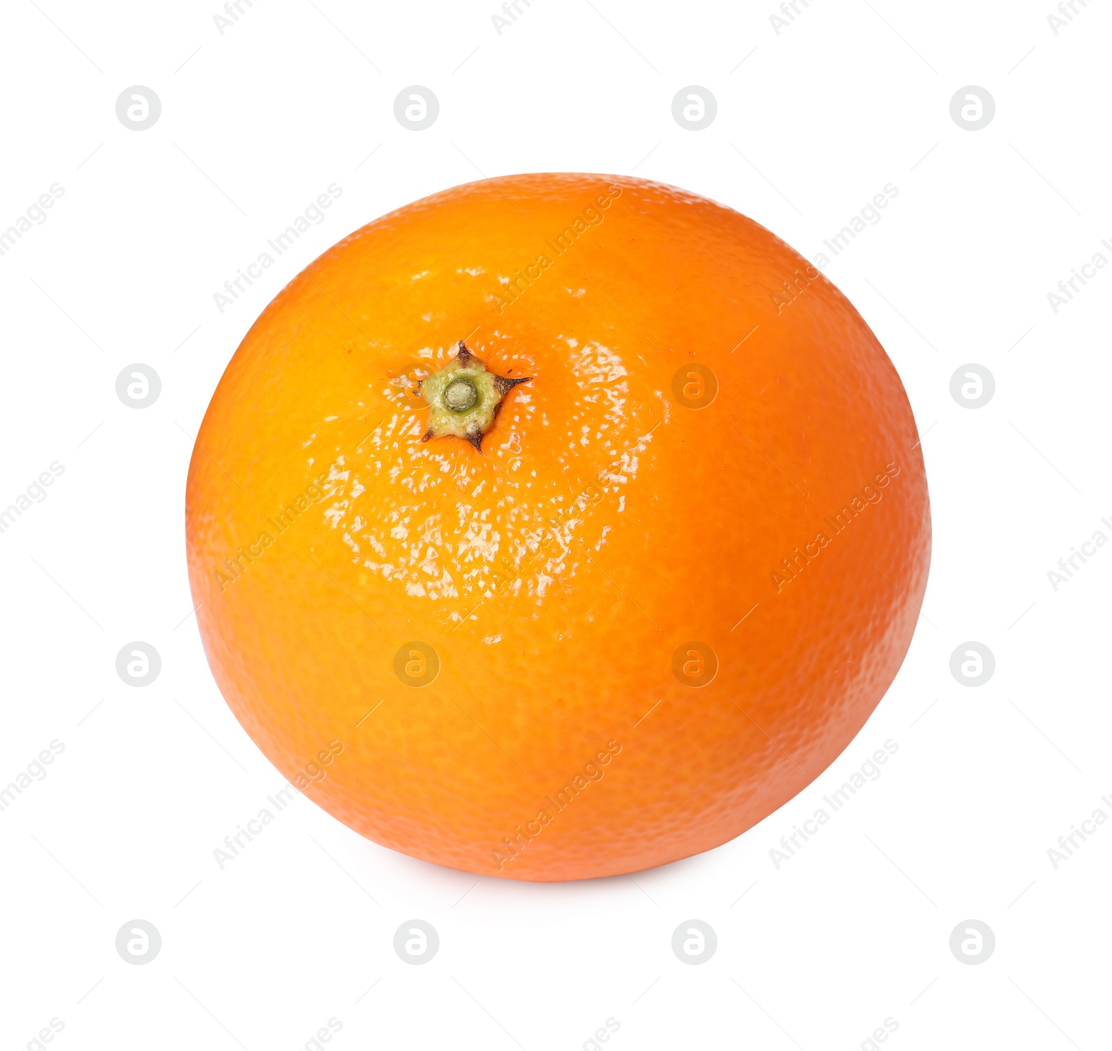 Photo of Fresh ripe juicy tangerine isolated on white