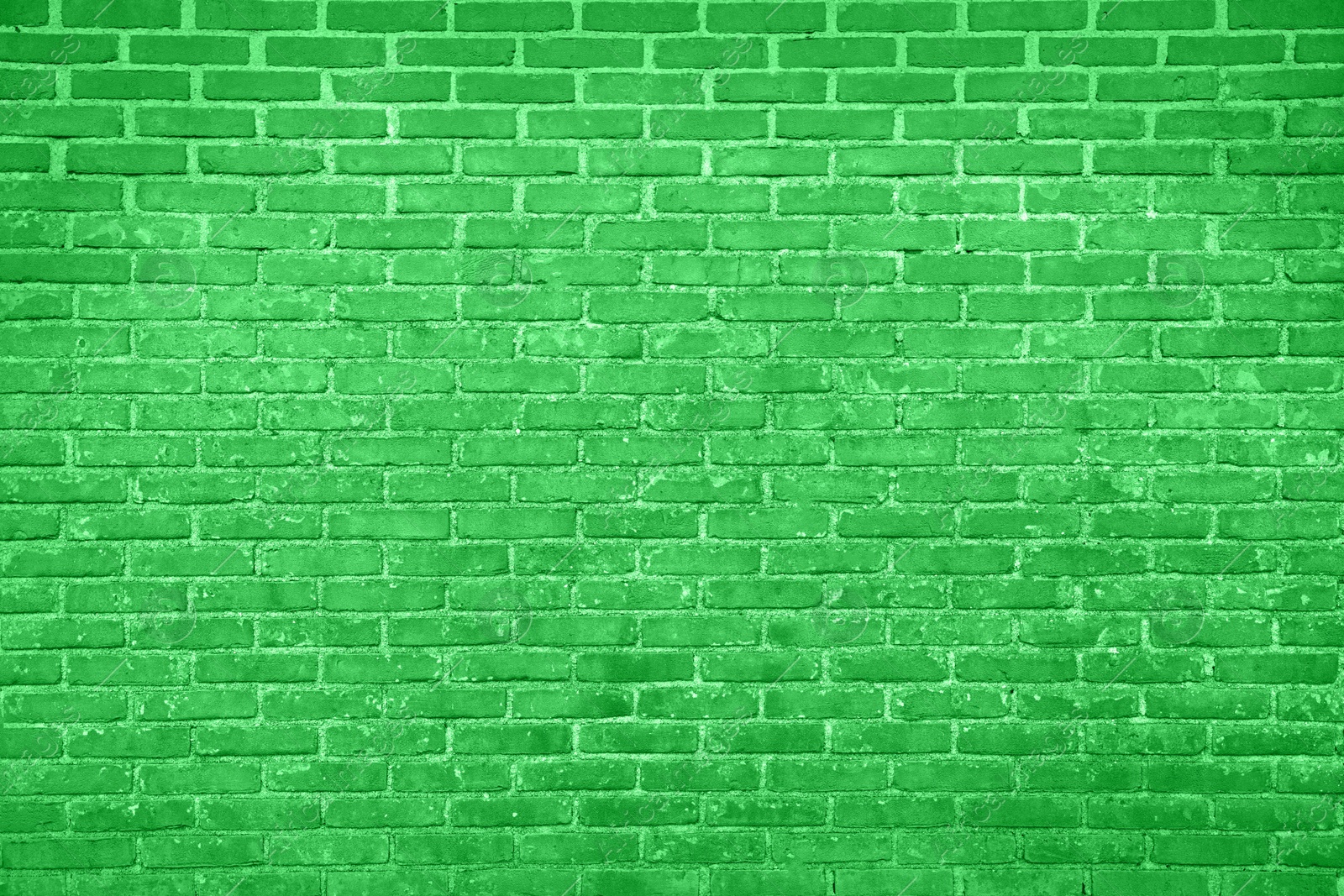 Image of Texture of light green brick wall as background