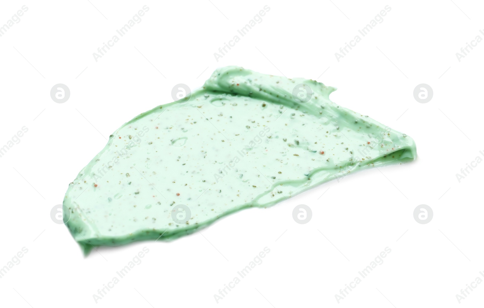 Photo of Sample of natural scrub on white background