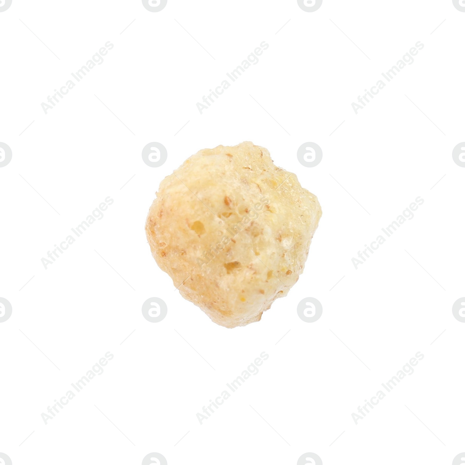 Photo of Sweet tasty corn flake isolated on white