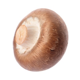 Fresh champignon mushroom isolated on white. Healthy food