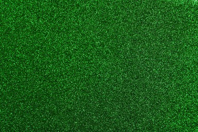 Image of St. Patrick day. Green glitter as background