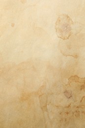 Photo of Texture of old paper as background, top view