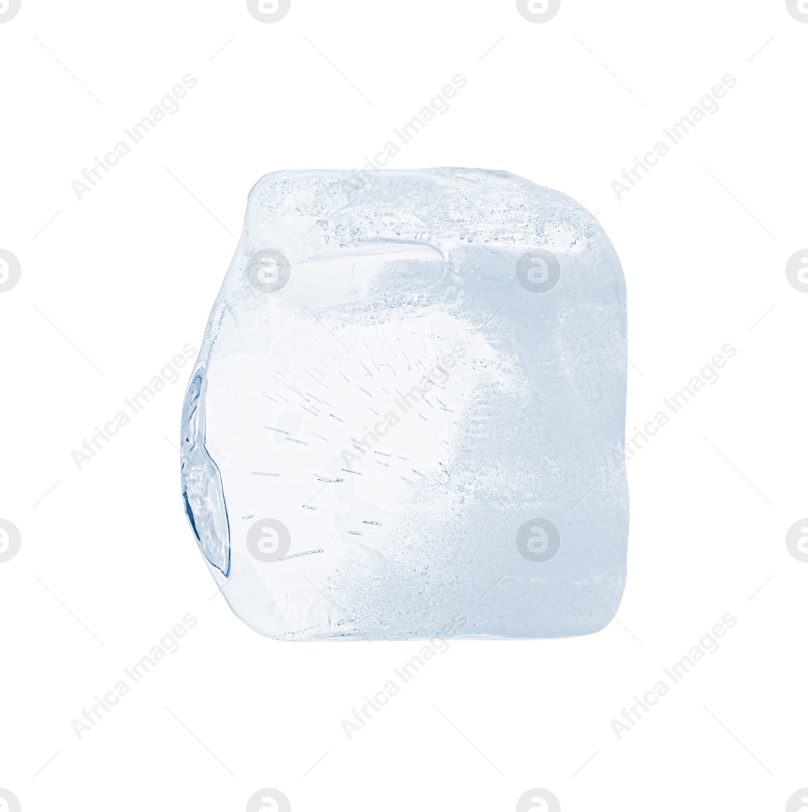 Photo of Piece of clear ice isolated on white