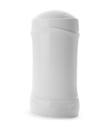 Photo of Female deodorant on white background