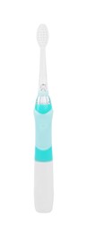 Electric toothbrush isolated on white. Dental care