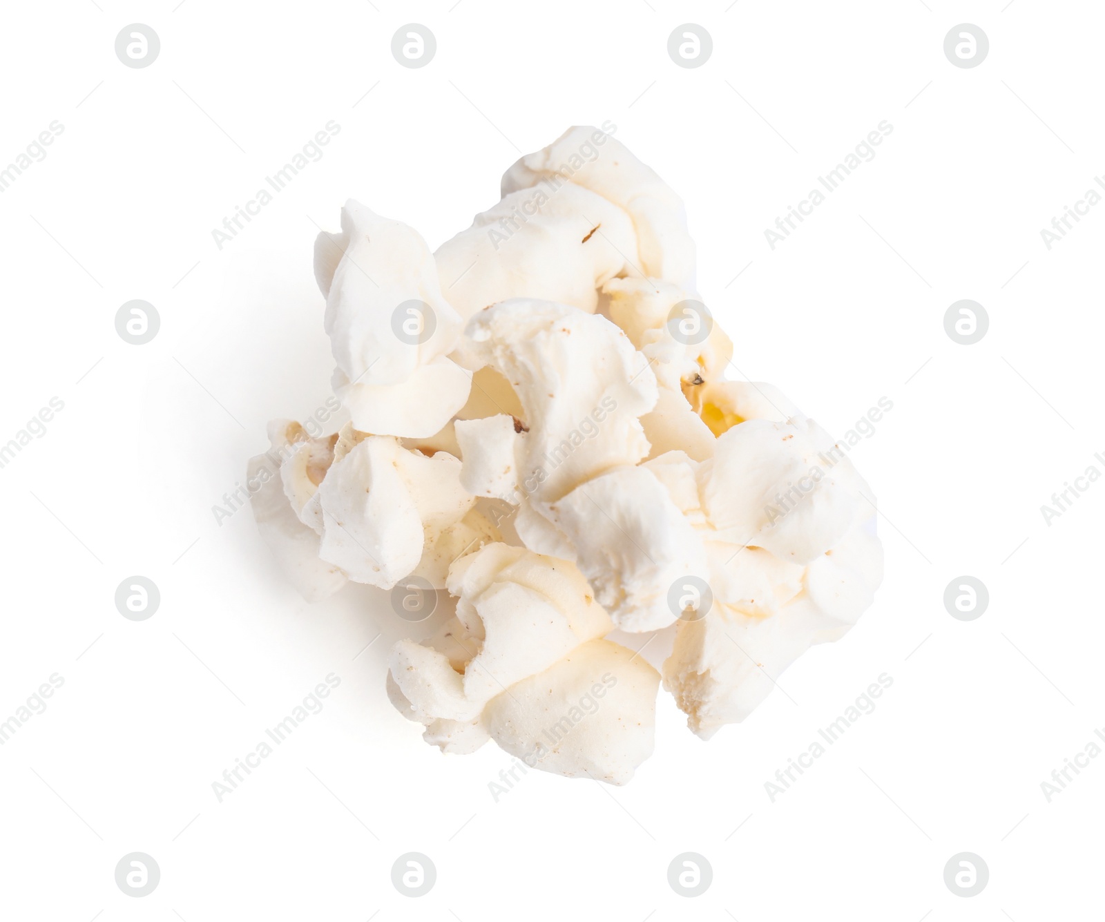 Photo of Tasty fresh pop corn isolated on white