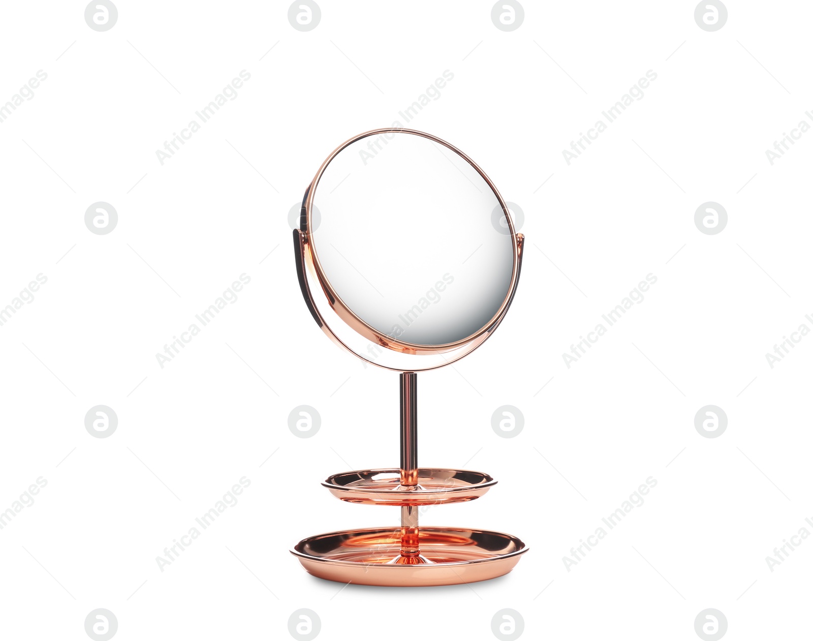 Photo of Desk mirror with stand isolated on white