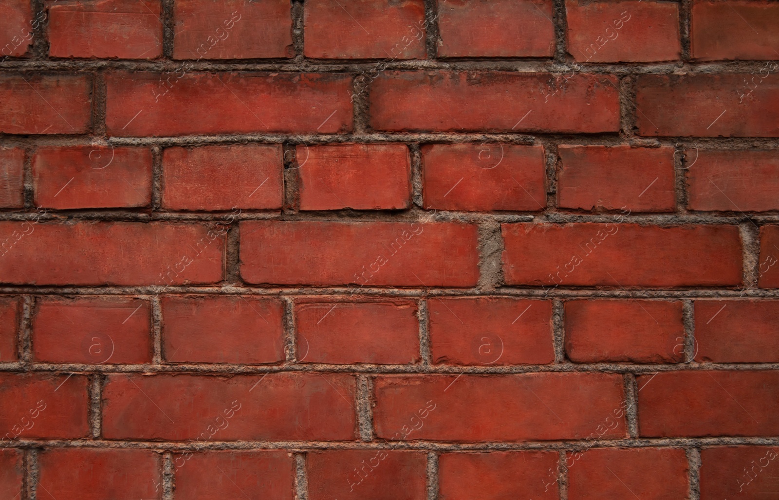 Photo of Texture of red brick wall as background