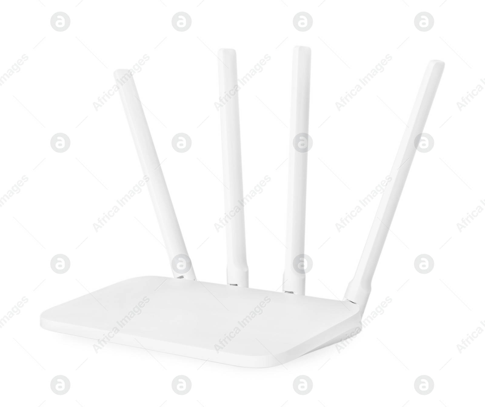 Photo of New modern Wi-Fi router isolated on white