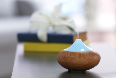 Humidifier on table at home