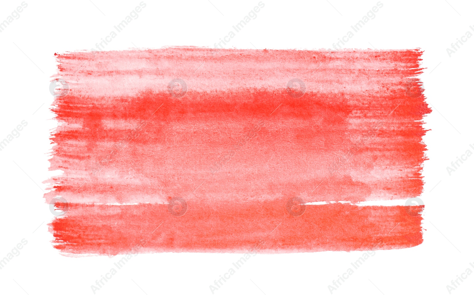 Photo of Paint stroke drawn with brush on white background