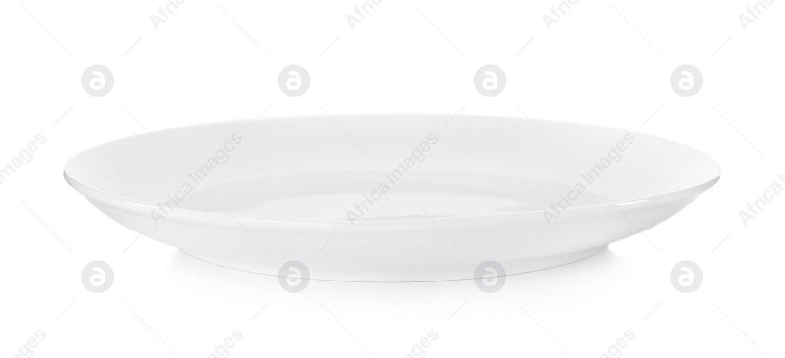 Photo of Stylish empty ceramic plate isolated on white