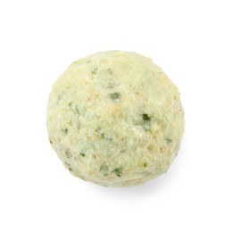 Falafel ball isolated on white, top view. Vegan product