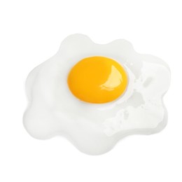 Image of Tasty fried chicken egg isolated on white