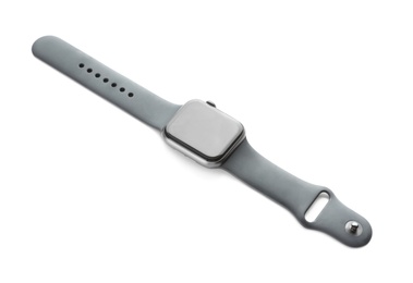 Image of Modern stylish smart watch isolated on white
