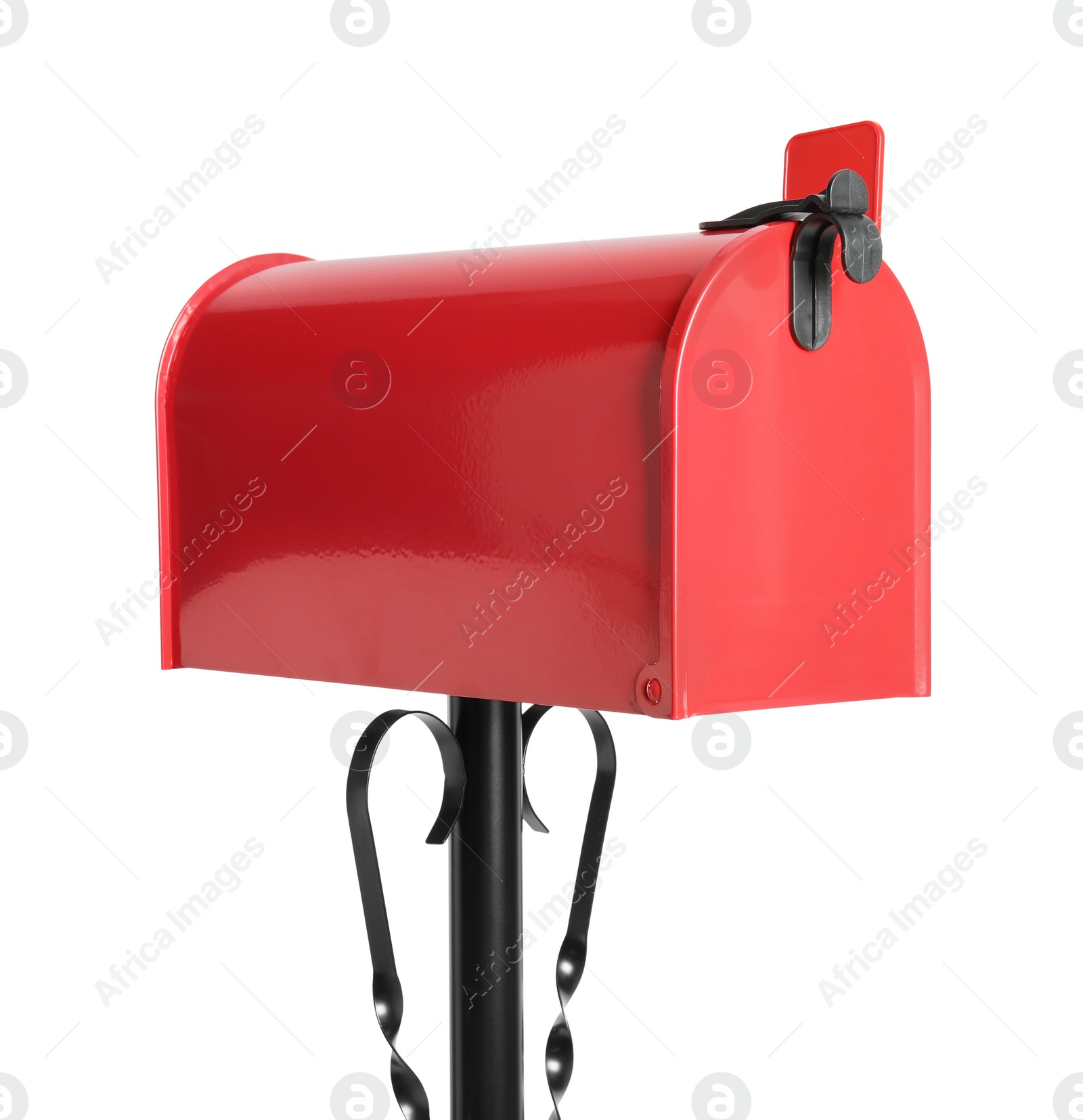 One red letter box on white background: Stock Photo | Download on ...