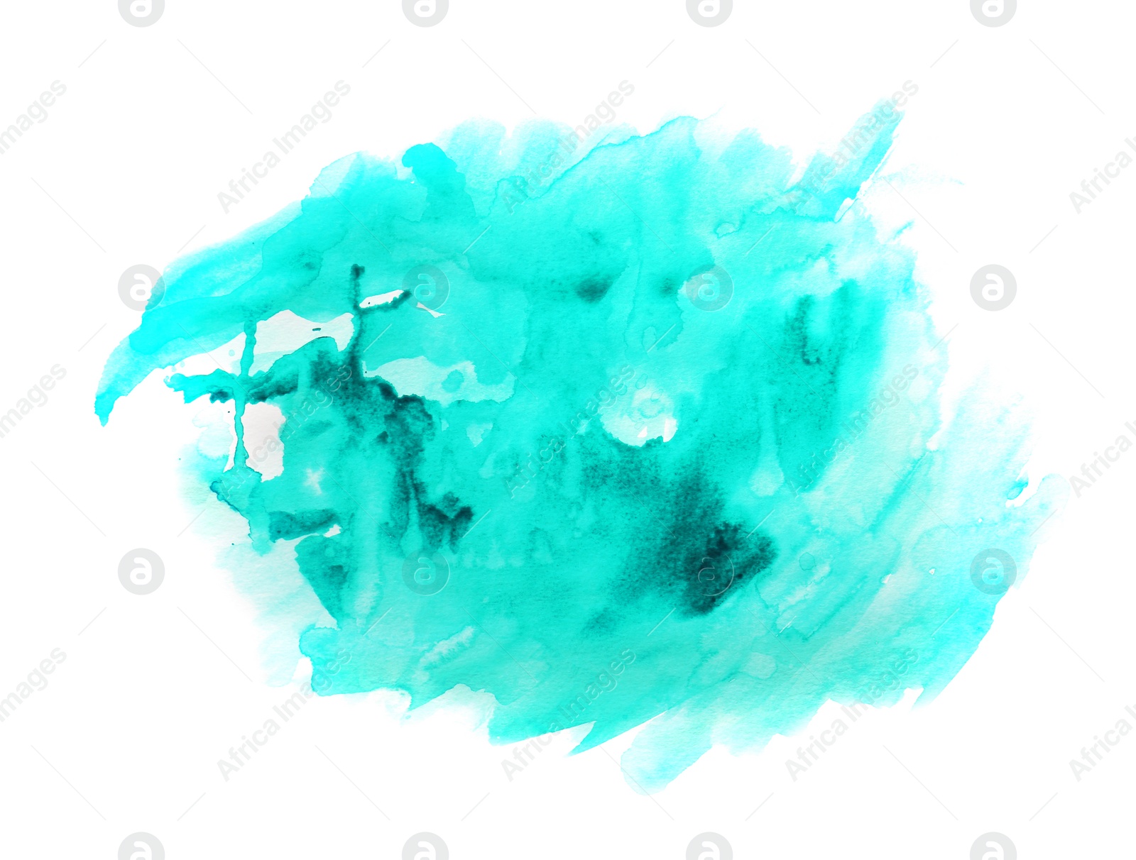 Photo of Strokes of colorful paint on white background