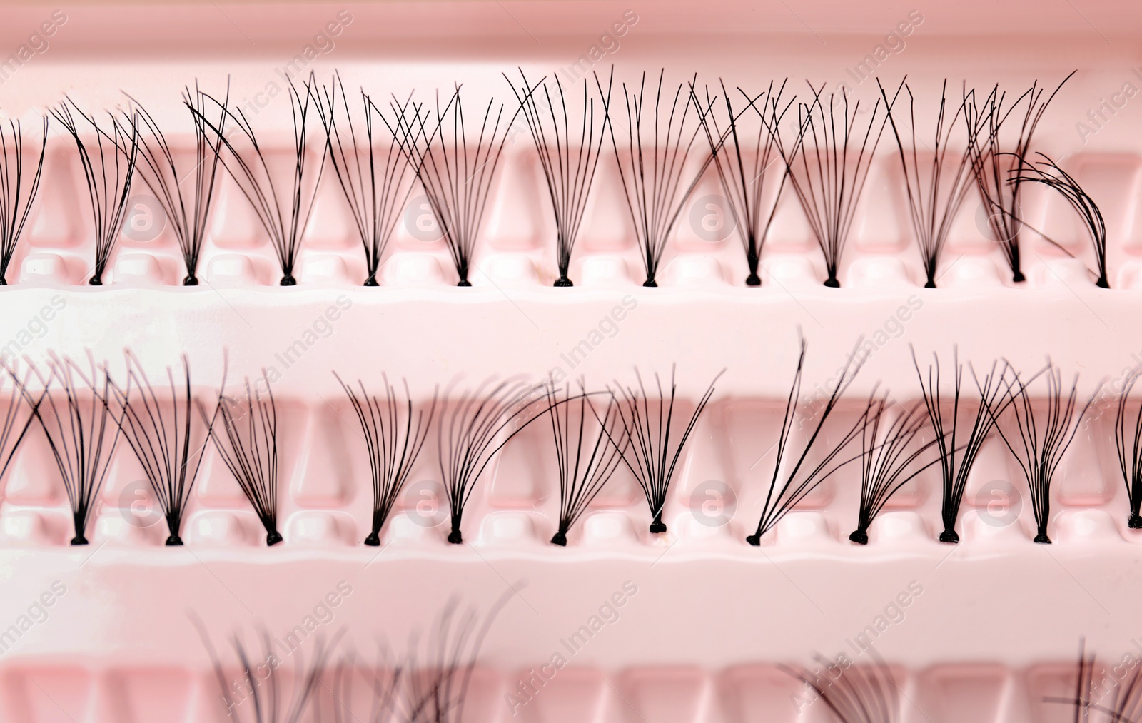 Photo of False eyelashes in pack, closeup