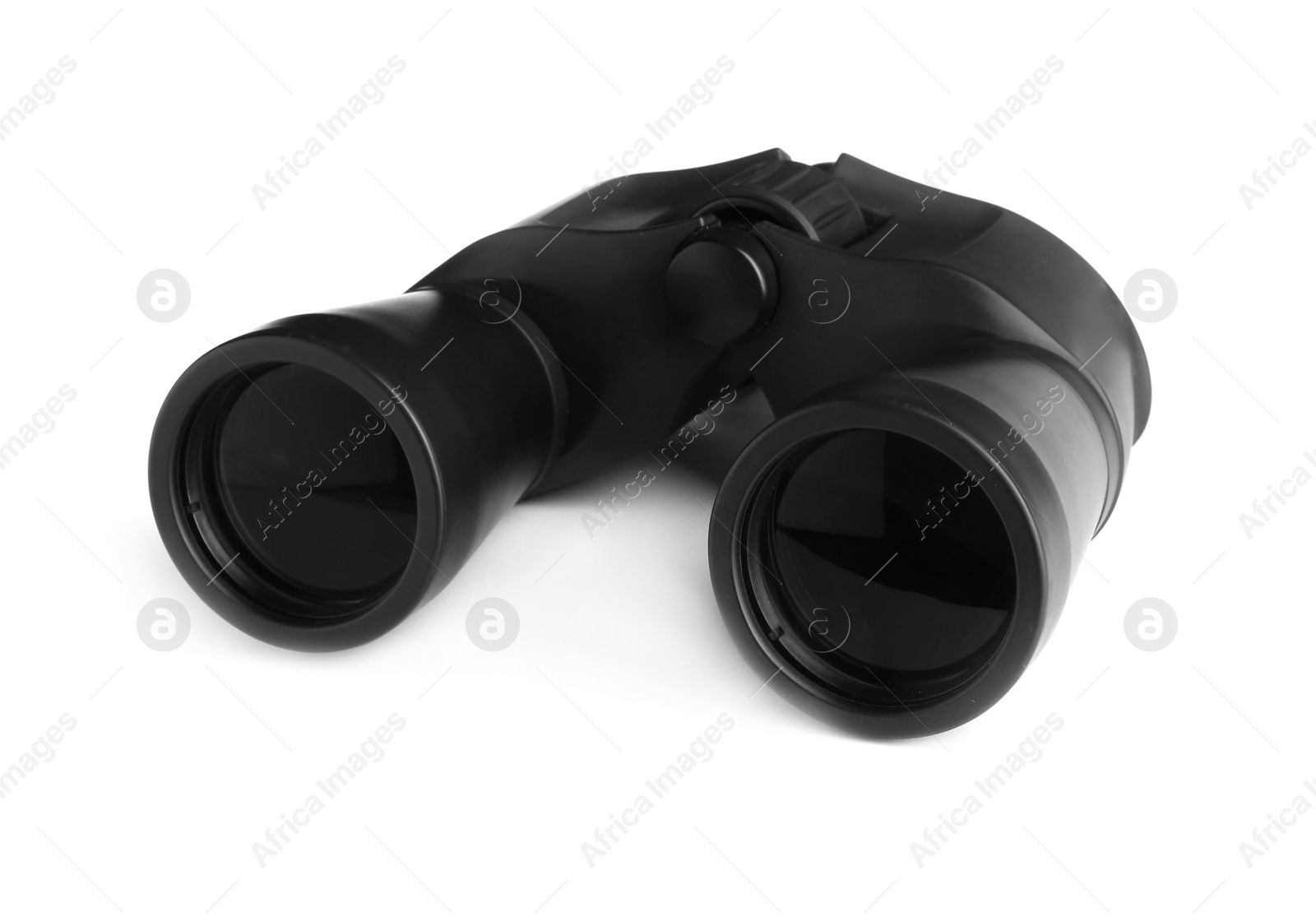 Photo of Modern binoculars isolated on white. Optical instrument