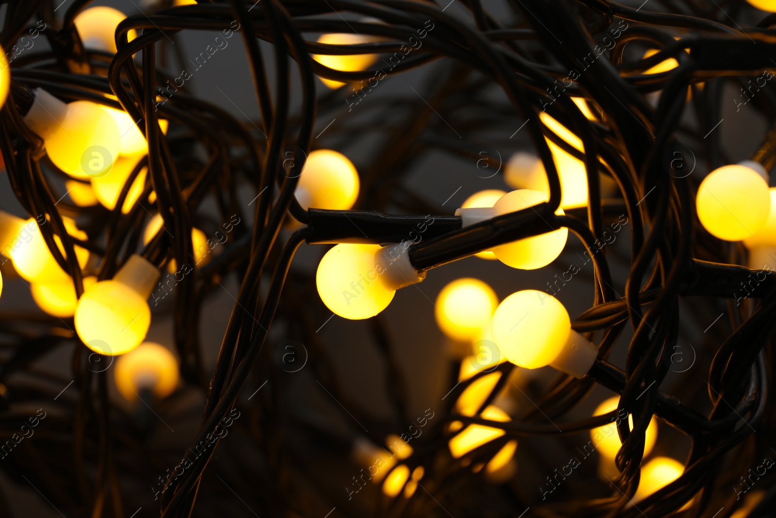 Photo of Beautiful Christmas lights as background