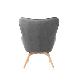 Photo of Comfortable armchair on white background. Interior element