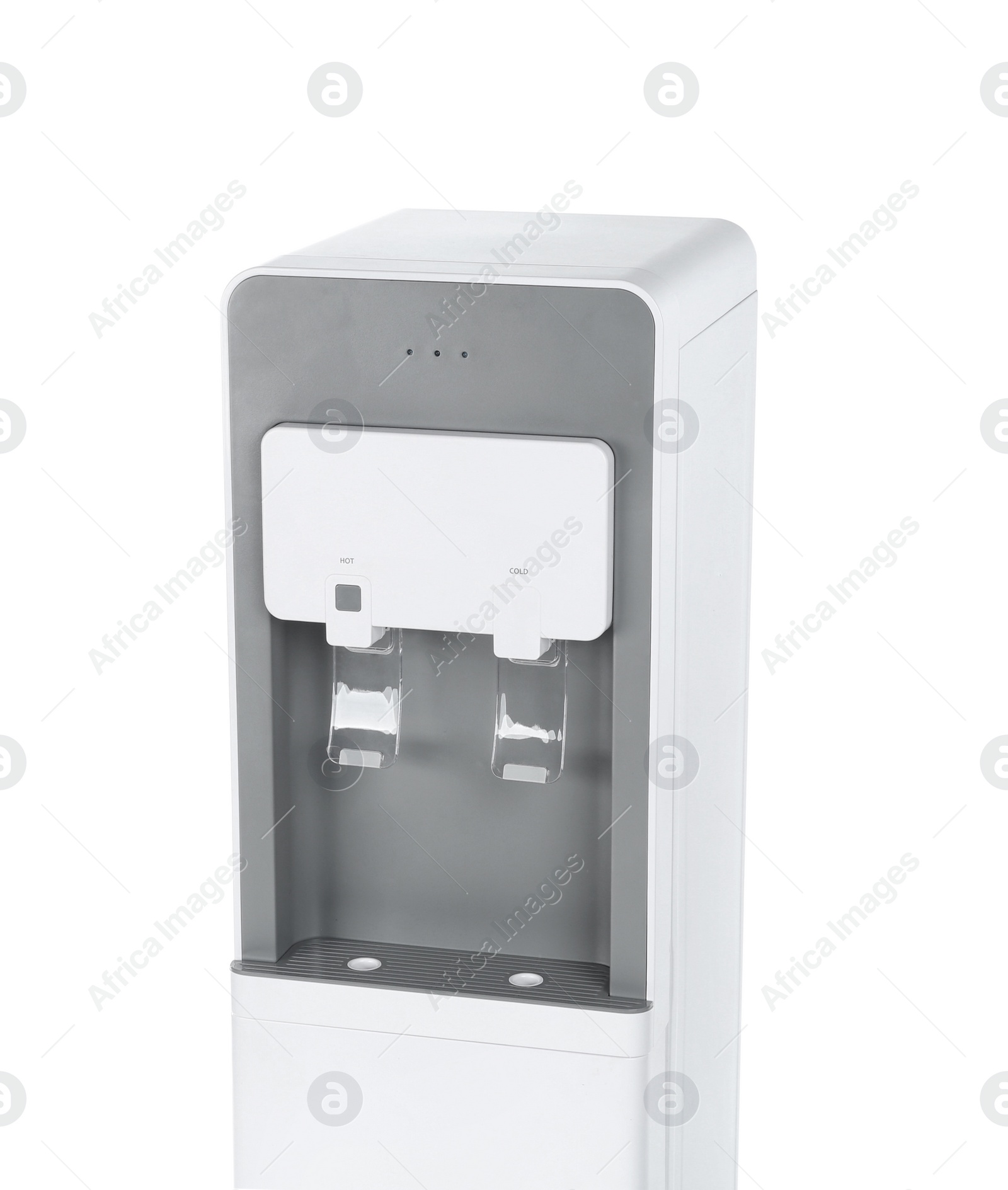 Photo of Modern office water cooler isolated on white