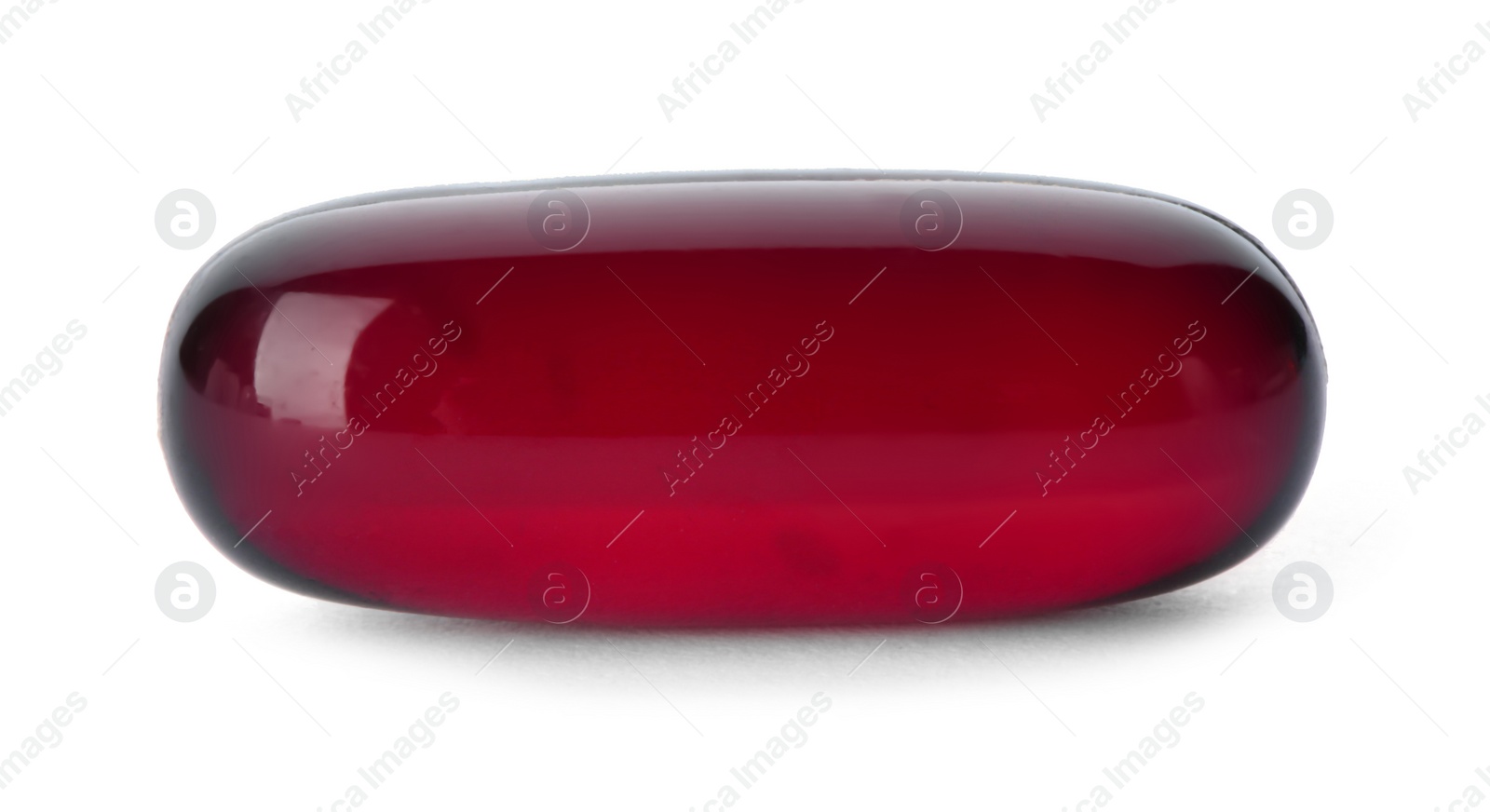 Photo of Color pill isolated on white. Medical treatment