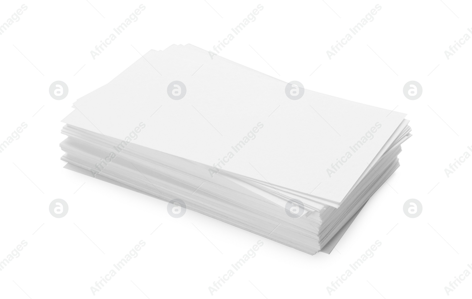 Photo of Blank business cards isolated on white. Mockup for design