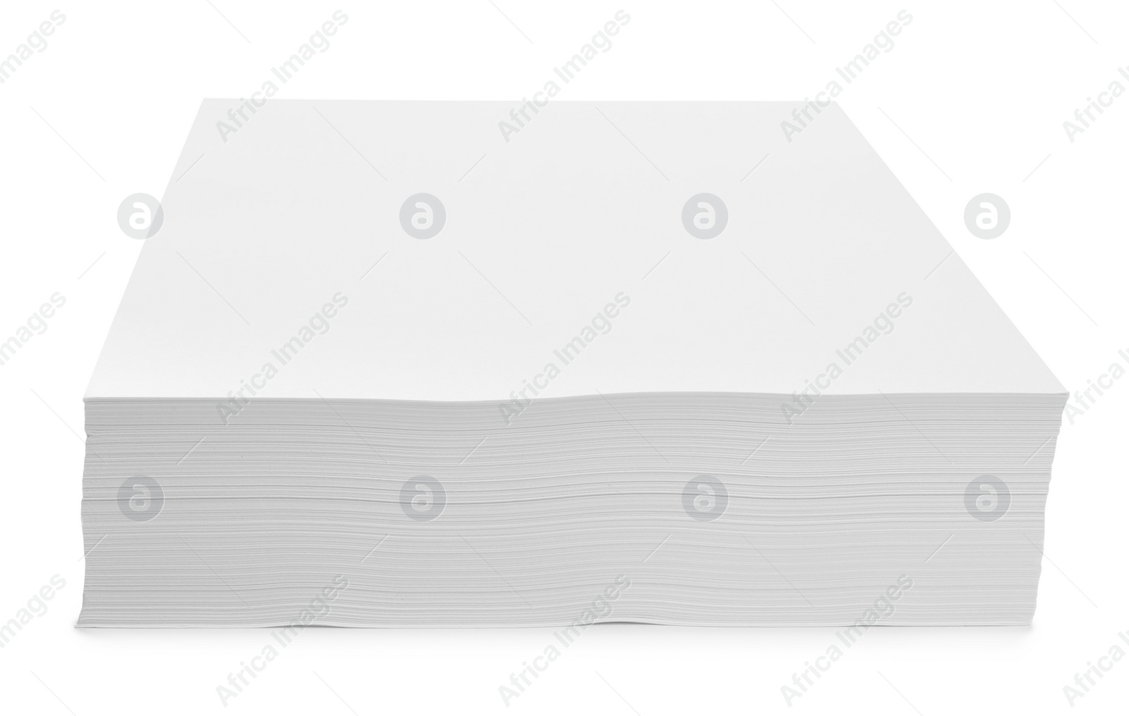 Photo of Stack of paper sheets isolated on white