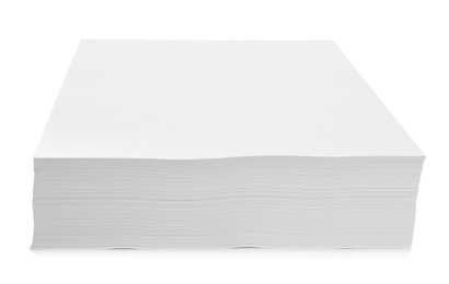 Photo of Stack of paper sheets isolated on white