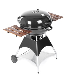 Photo of New modern barbecue grill on white background