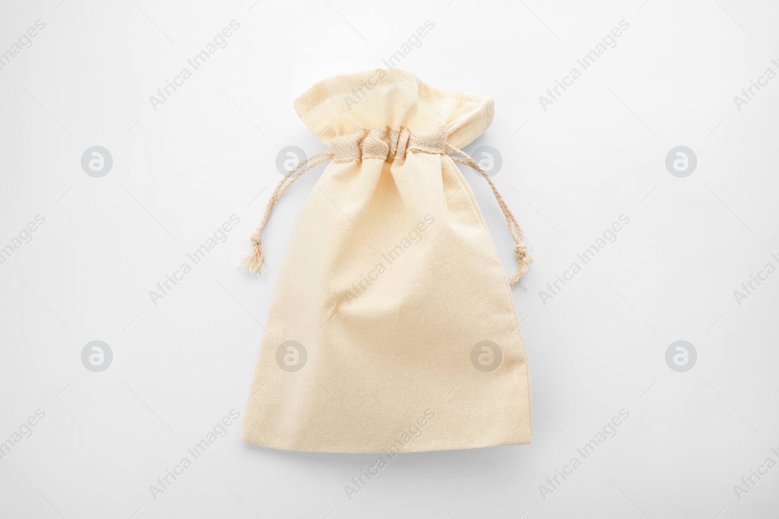 Photo of Empty cotton eco bag isolated on white