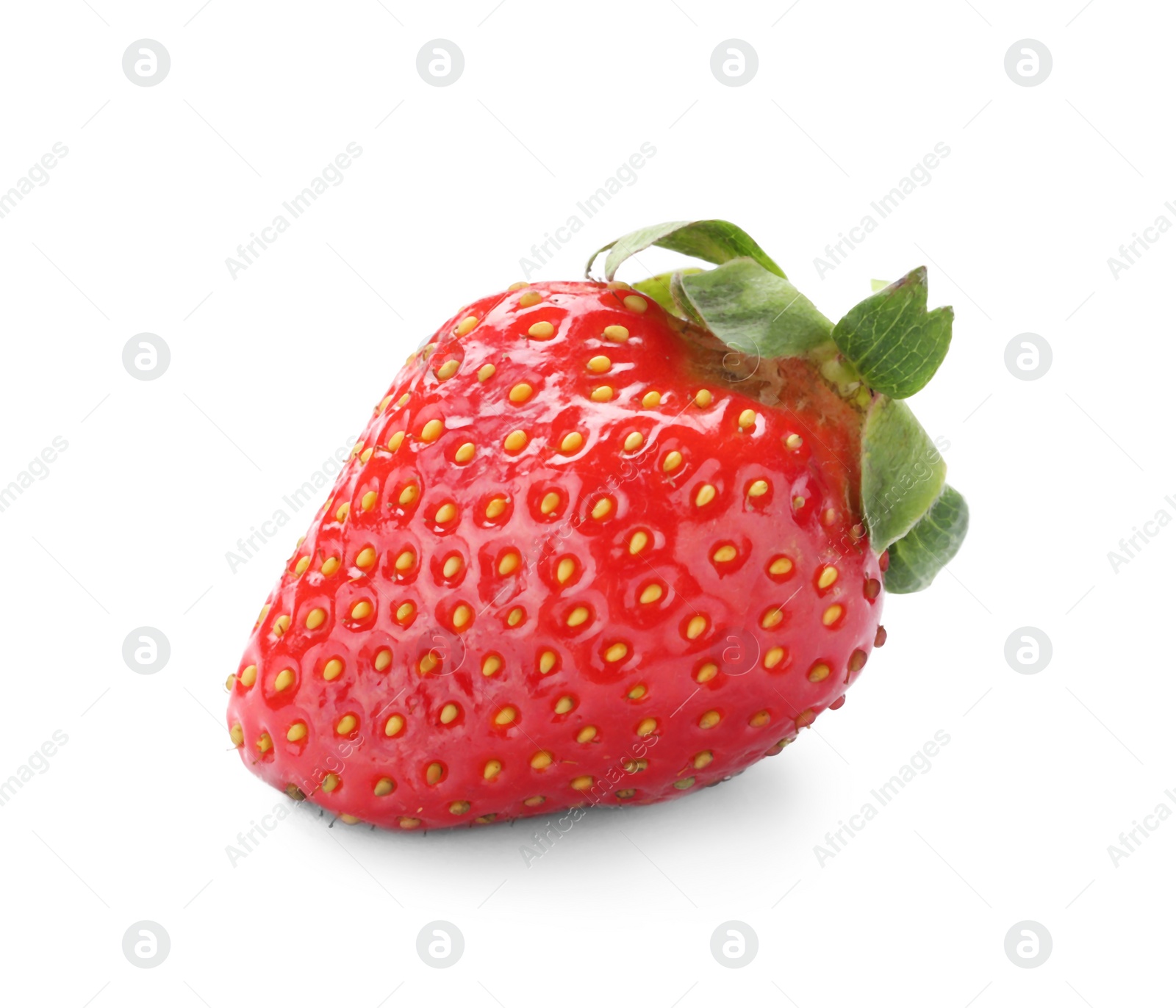 Photo of Delicious fresh ripe strawberry isolated on white