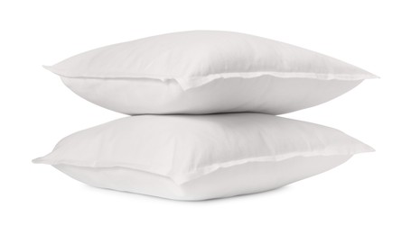 Two new soft pillows isolated on white