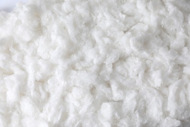 Photo of Soft clean cotton as background, top view