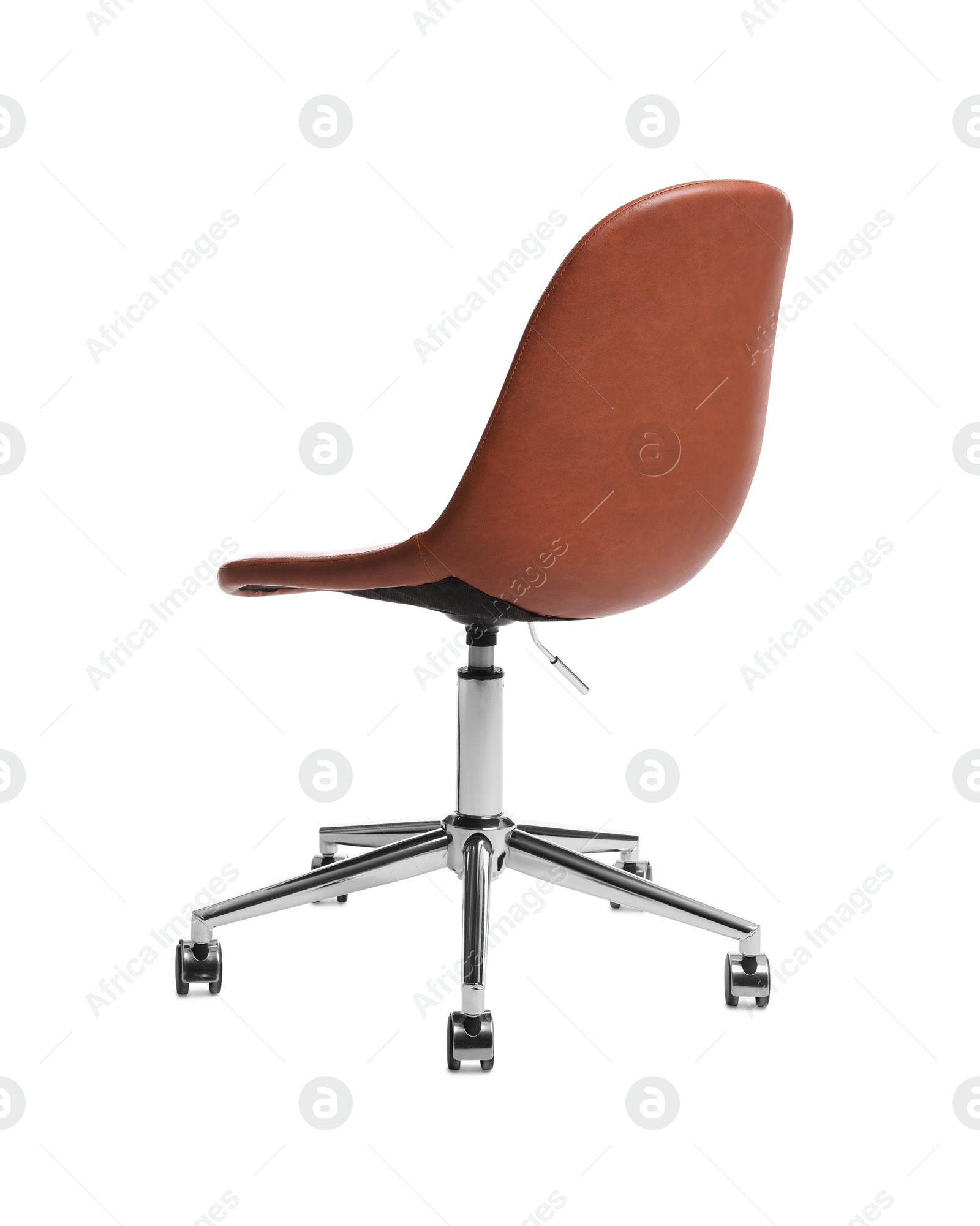 Photo of Comfortable leather office chair isolated on white